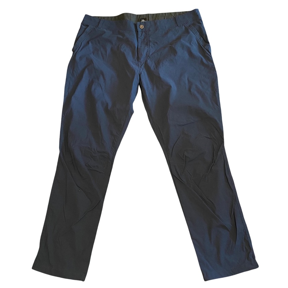 Kuhl Hiking Pants Gorpcore Outdoor Utility Mens 42x32 Navy Blue Straight Leg